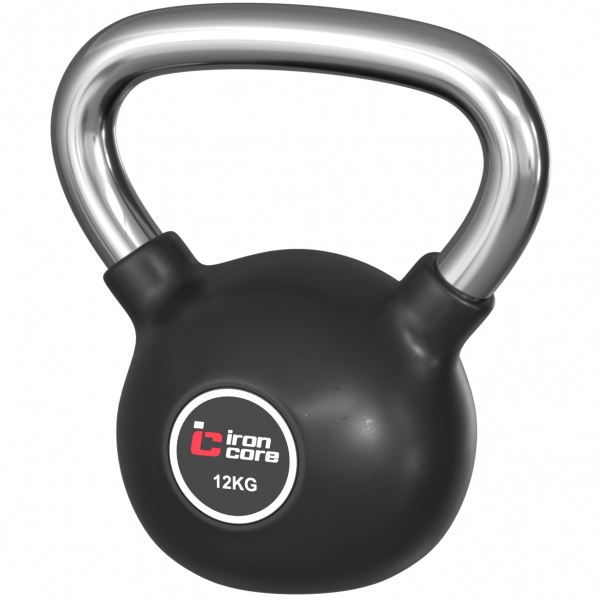 Стальная обрезиненная гиря IRON CORE 12 кг IC1009-12kg