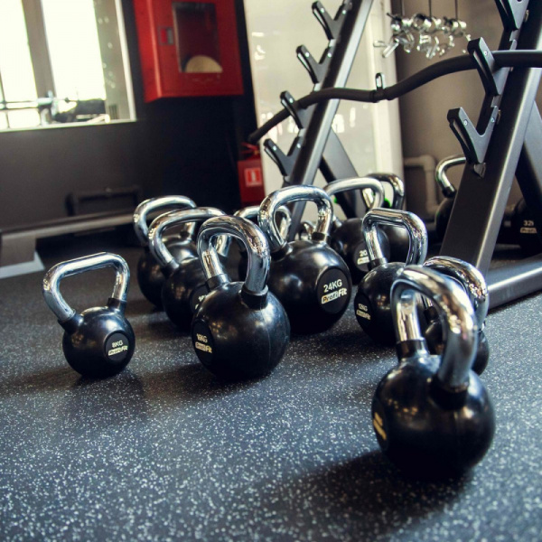 Гиря обрезиненная с хромированной ручкой PROFI-FIT 32 кг